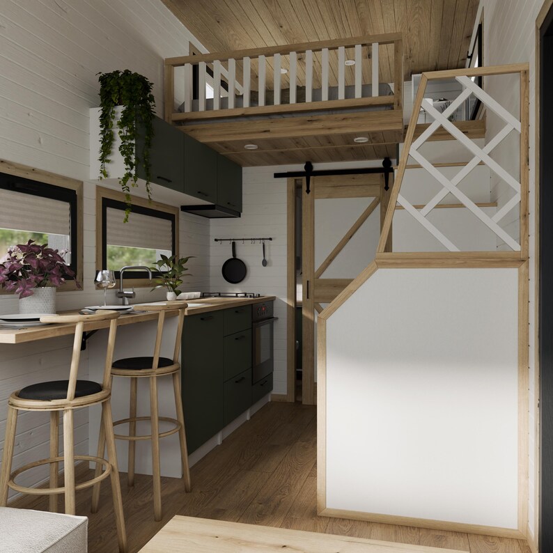 Tinyhouse #1 Concept Design of a Cozy Tiny House in .pdf Format With ...