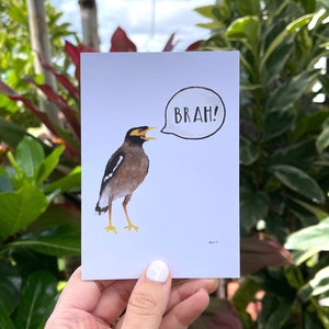 Mynahz, Brah ! - Carte de voeux Hawaï