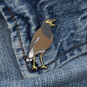 Myna Bird Hard Enamel Pin- Lapel Pin