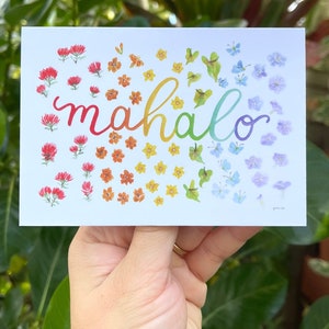 Mahalo - Hawaï Carte de vœux