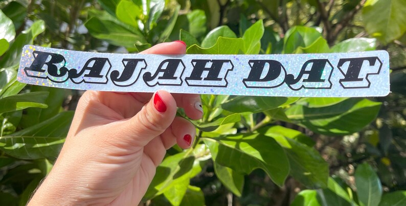 Rajah Dat (brillante): pegatinas de Local Kine - Etsy España