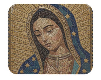 Podkładka pod mysz z Matką Bożą z Guadalupe | Podkładka na biurko z mozaiką Matki Boskiej