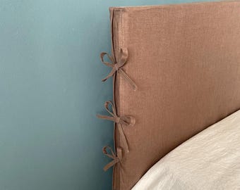 Custom Linen Headboard Cover: Natural, Eco-Friendly, Antibacterial
