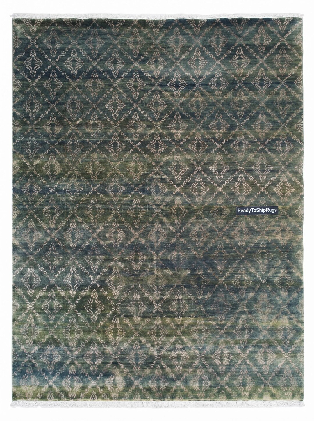 Large Antique Rug Diamond Pattern 10x14 Antique Washed Rug, Diamond Pattern Wool, Modern Transitional - Etsy