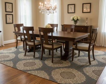 8x10 WoolSilk Rug Hand Knotted Rug for Living Dining