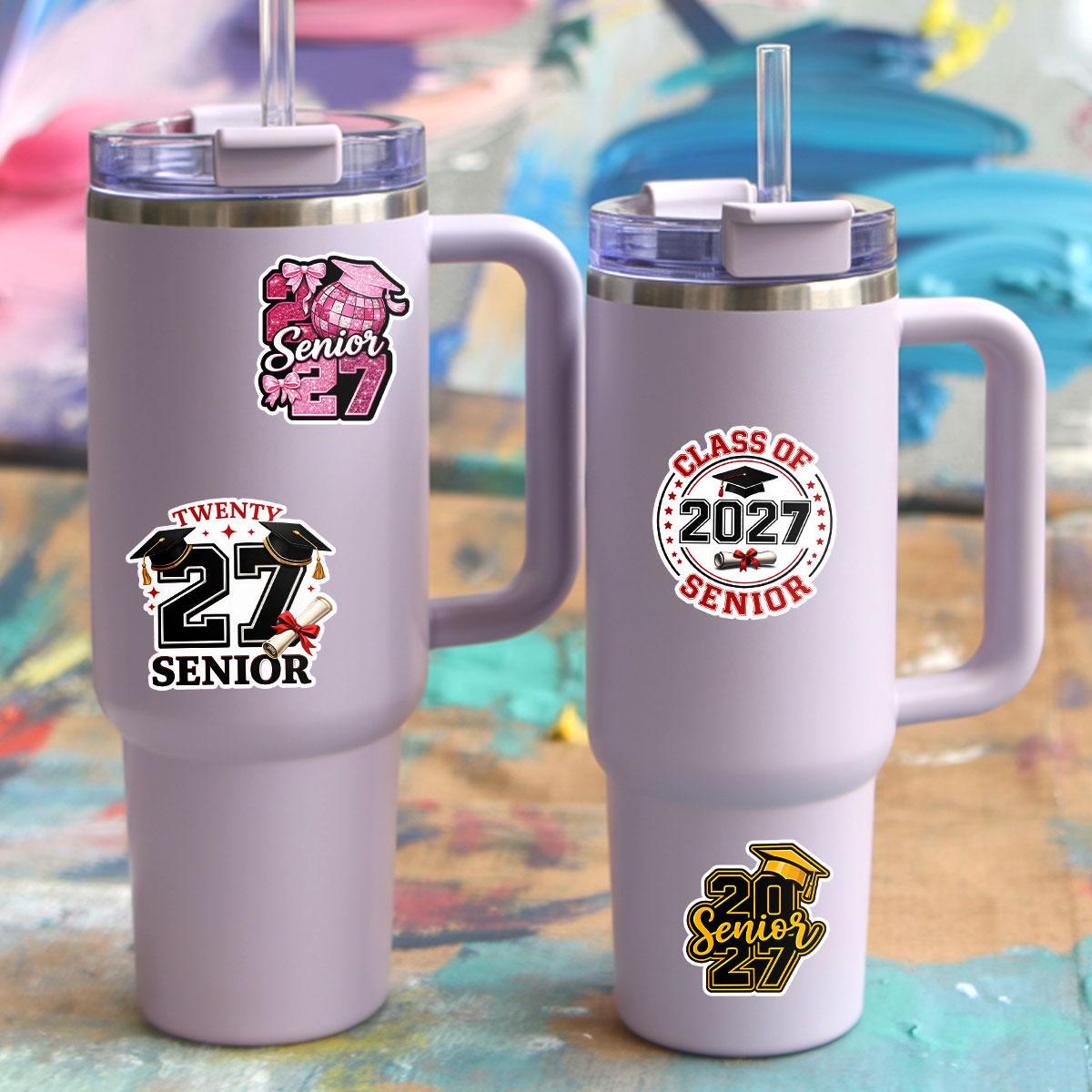 12pcs Senior 2027 Stickers Pack, Class of 2027 Stickers, High School ...