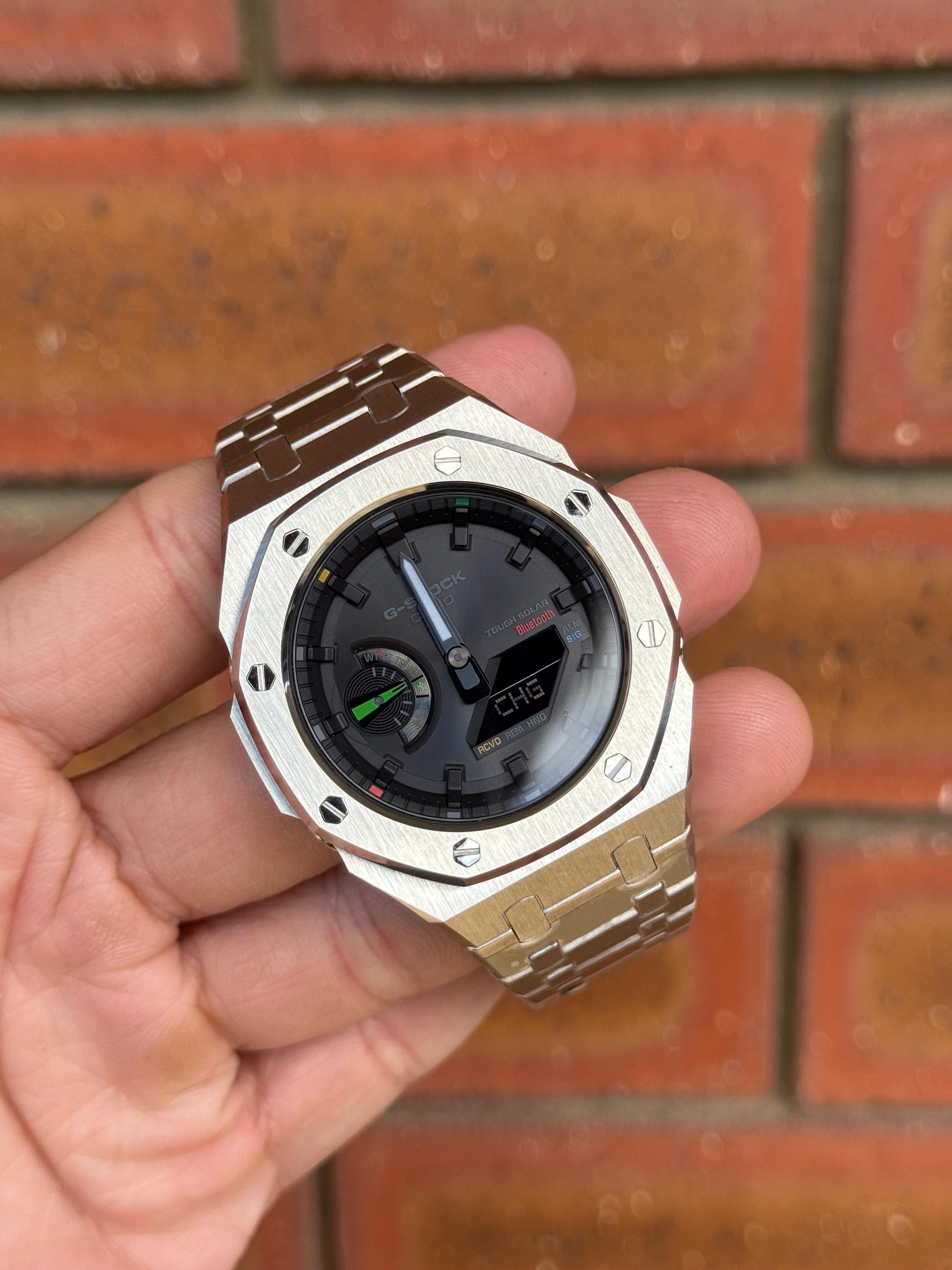 CASIO G-SHOCK GA-2100カスタム Casio G-shock GA-2100 Custom Mod – Premium Stainless Steel Case