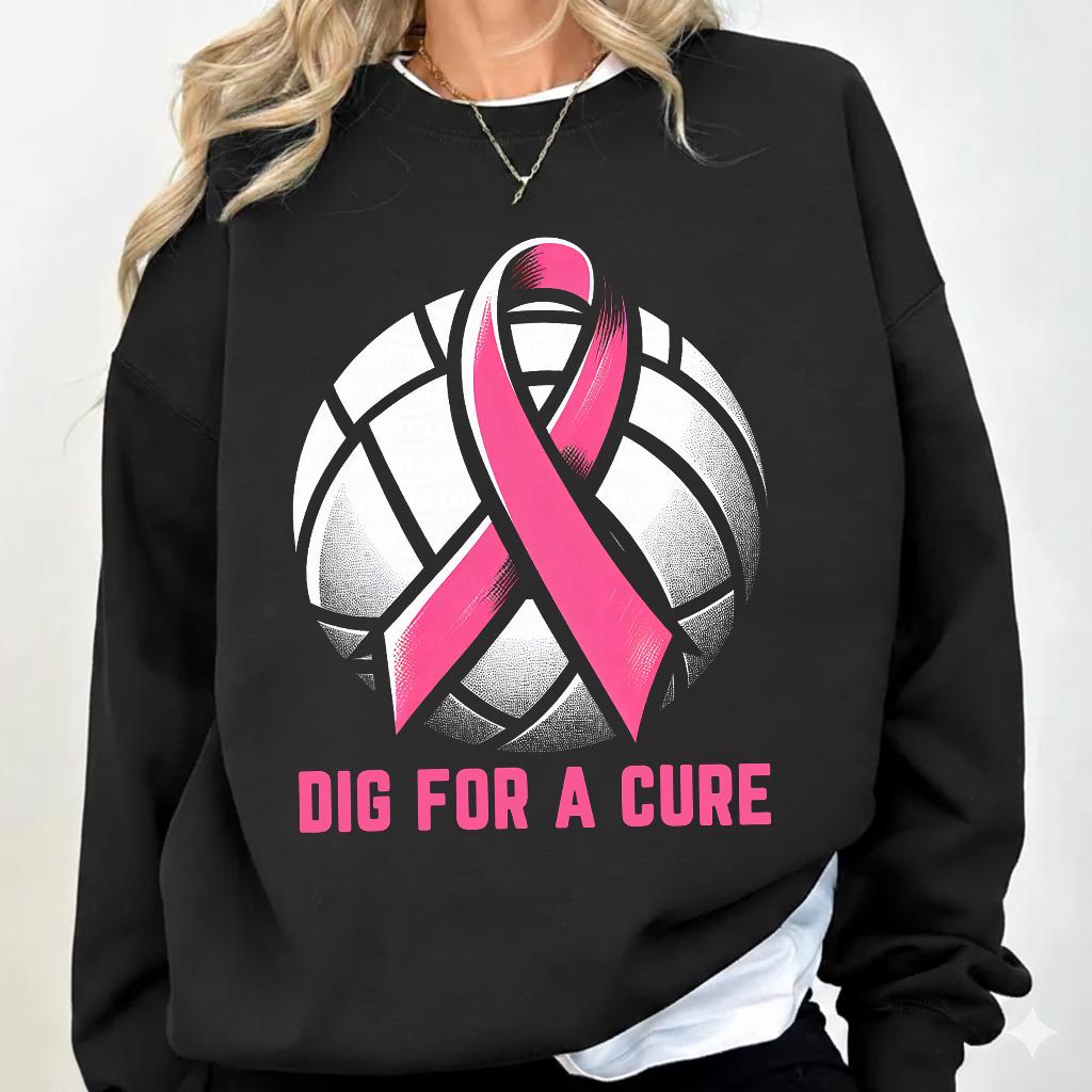 Pink Out Volleyball PNG Bundle, Breast Cancer Awareness Designs, Dig ...
