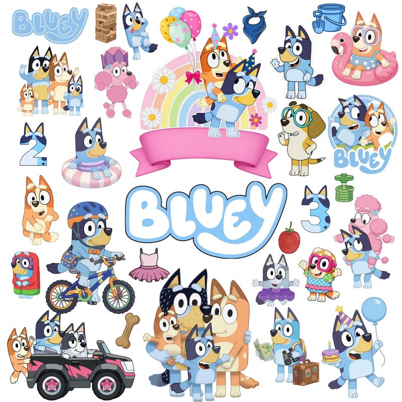 Bluey Bingo Numbers - Etsy