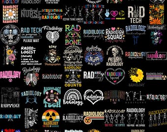 Radiology PNG Bundle, Rad Tech Designs, Xray Skeleton Medical Imaging Sublimation, Radiologist Nurse Department Digital Download