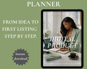 Agenda de produit numérique, classeur Etsy Passive Income (téléchargement instantané)