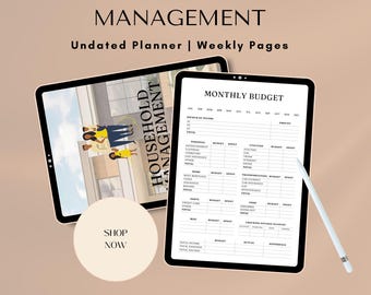 Digital Family Planner, Household Budget, Chore List (Goodnotes iPadplanner)