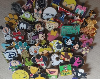 Disney Pin Trading Lot of 25 – All Different & 100% Tradable | Authentic Disney Pins