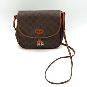 レディースファッション Bally Monogram Clasp ShoulderBag Vintage