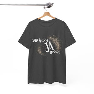 Unisex Heavy Cotton T-Shirt  lockerer Schnitt  Wir haben ja gesagt personalisierbar mit Datum oder Initialen
