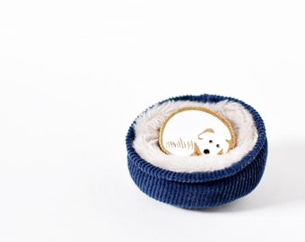 Cute Soft Enamel Dog Pin - Curled Up Pup