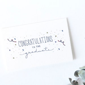 Simple Graduation Card - Congratulations to the Graduate
