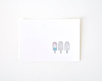 Small Popsicle Art Print - Cute Summer Rocket Popsicle - POP-sicle