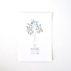 12 Days of Christmas - Simple Limited Edition Art Print - Partridge