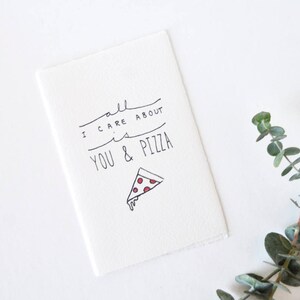Cute Love Card - Valentine - Vous &Pizza