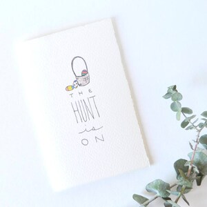 Fun Easter Card - Easter Basket - La chasse est en cours