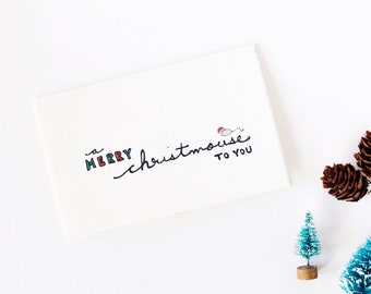 Cute Christmas Card - Merry Christmouse