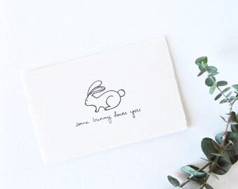 Sweet Valentine - Love Card - Some Bunny Loves You