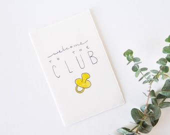 Cute New Mom & Dad Card - Welcome to the Club