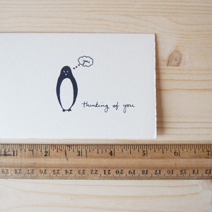 Cute Wedding Card Simple Penguin Bride and Groom Drawing Happy Day Penguins 画像 5