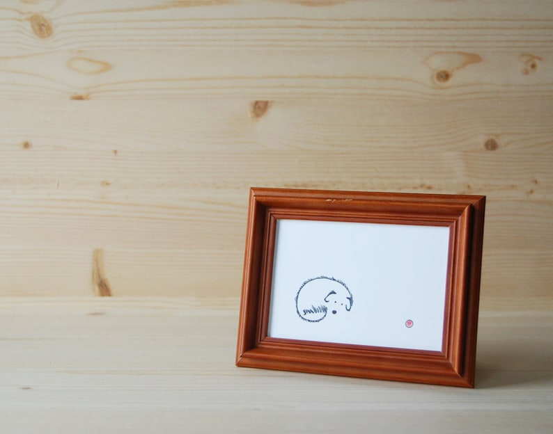 Cute Dog Drawing Simple Whimsical Art Print Feel Better, Ivan image 2