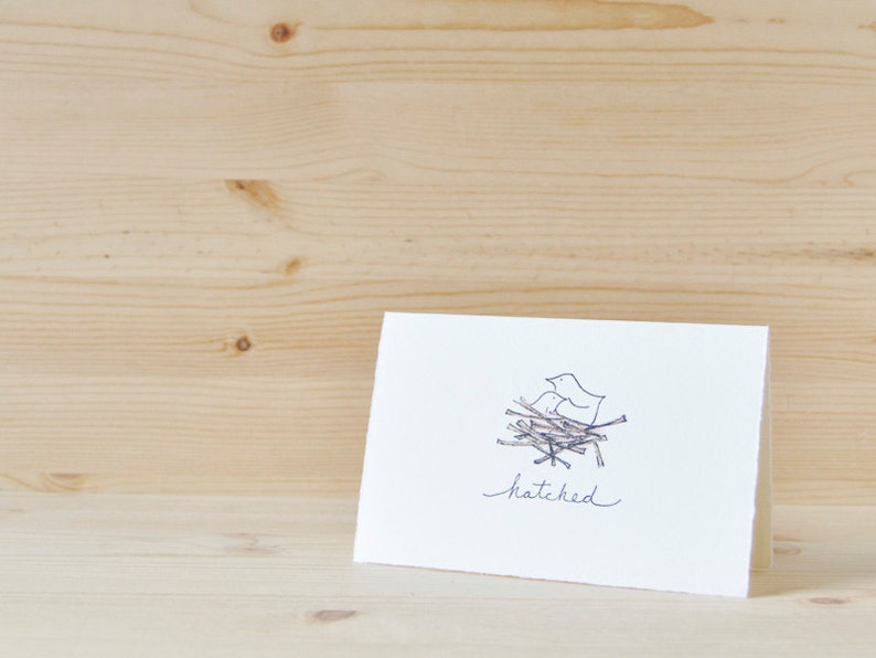 Cute New Baby Card Hatched
