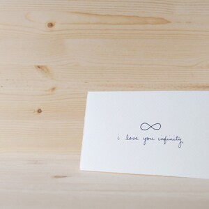 Simple Valentine Anniversary Card Love You Infinity image 3