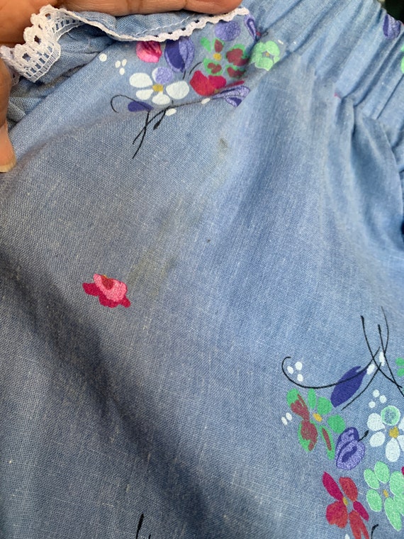 Petite Jeri Bee Square Dance Skirt | Blue Polyest… - image 10