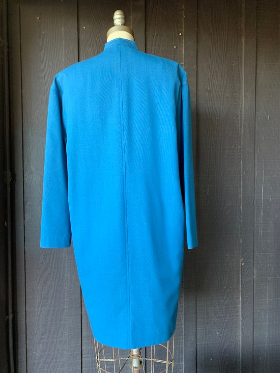 Sky Blue Lab Coat Dress | Jones Wear | Classic 19… - image 4