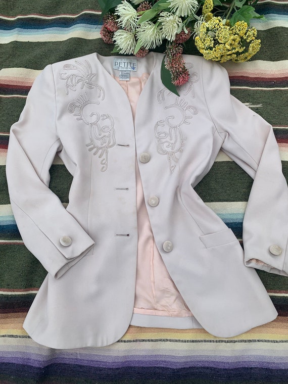 Petite Sophisticate Cream Colored Blazer | Surfac… - image 1