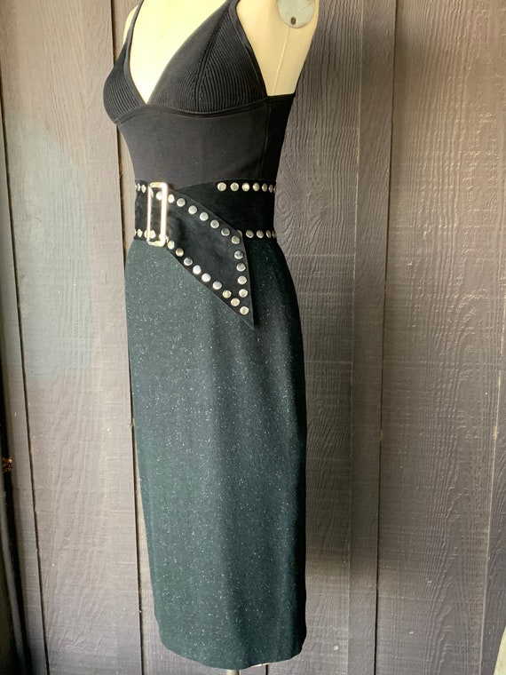 80’s Witchy Black Acetate Skirt