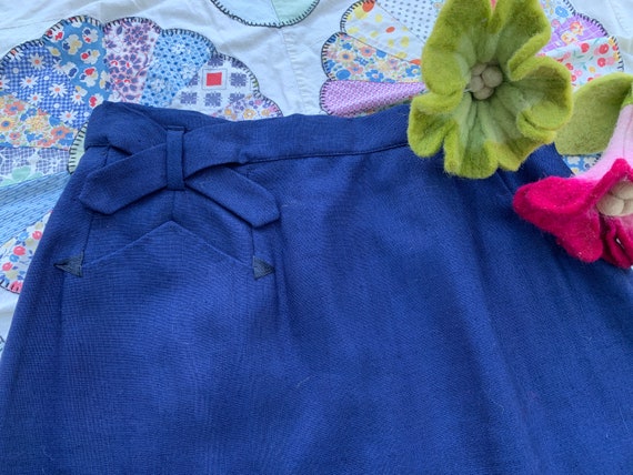 Evan Picone Navy Blue Pencil Skirt | Moygashel Li… - image 3