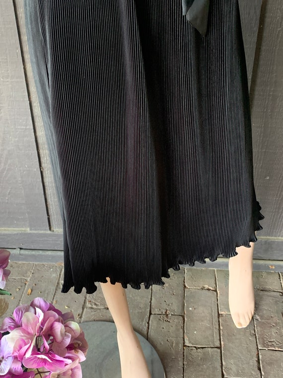 Black Micro Pleated Dress by Hal Ferman | Cocktai… - image 4