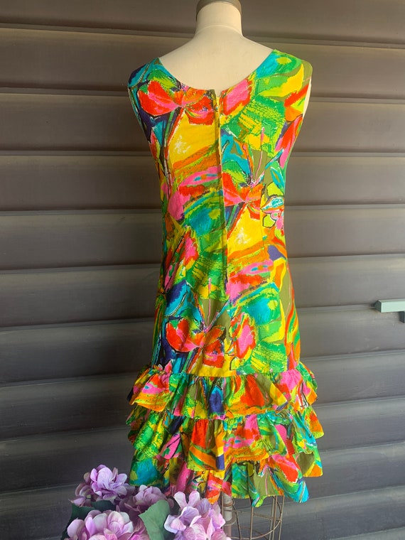 Abstract Floral Print Dress | Charlotta of Califo… - image 3