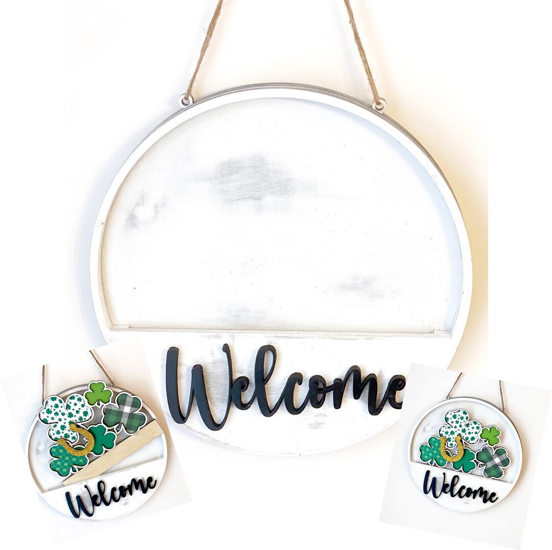 Monthly Door Hanger Starter Base Door Hanger Interchangeable Decoration