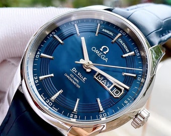 OMEGA  De Ville Hour Vision Blue Dial Automatic Men's Watch Item No. 433.33.41.22.03.001