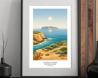 Channel-Islands Nationalpark – Mid Century Modern Reiseposter
