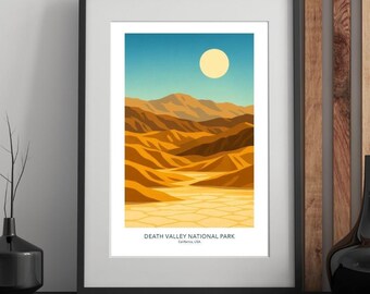 Death Valley Nationalpark – Mid Century Modern Reiseposter