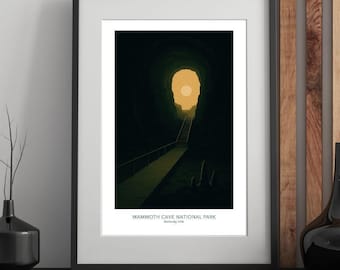 Mammoth Cave National Park – Mid Century Modern Travel Poster