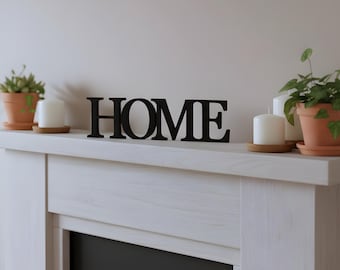 Freestanding HOME Sign – Custom Decorative Letters for Living Room or Shelf Decor