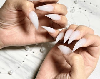 Dragon Claw Press On Nails | Fantasy Creature Nail Art | Werewolf, Fox, Eagle Talon Nails | Luxury Goth Acrylic False Nails | Sharp Nails