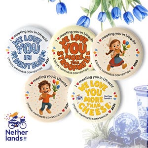 JW Utrecht Netherlands International Congress 2026 Set di 5 spille | Regalo JW | Congresso JW Utrecht | jw.org | spille divertenti