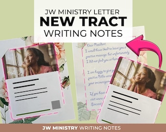 New small tract note paper JW letter writing paper Stationery, Printable stationery Fieldservice writing paper Digital download PDF