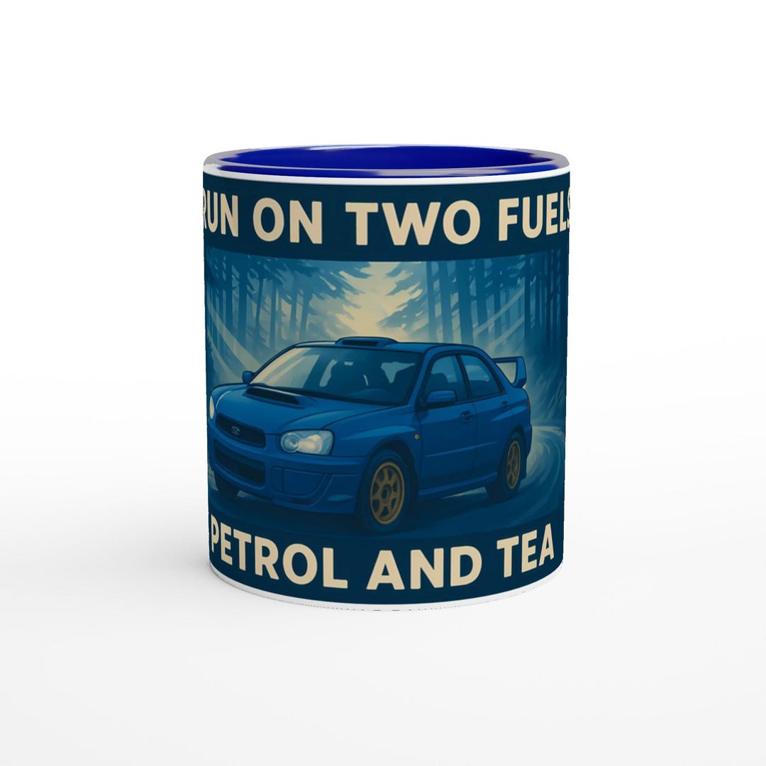 Rally Car Mug — “I Run on Two Fuels” | Funny Car Lover Mug | Petrol and ...