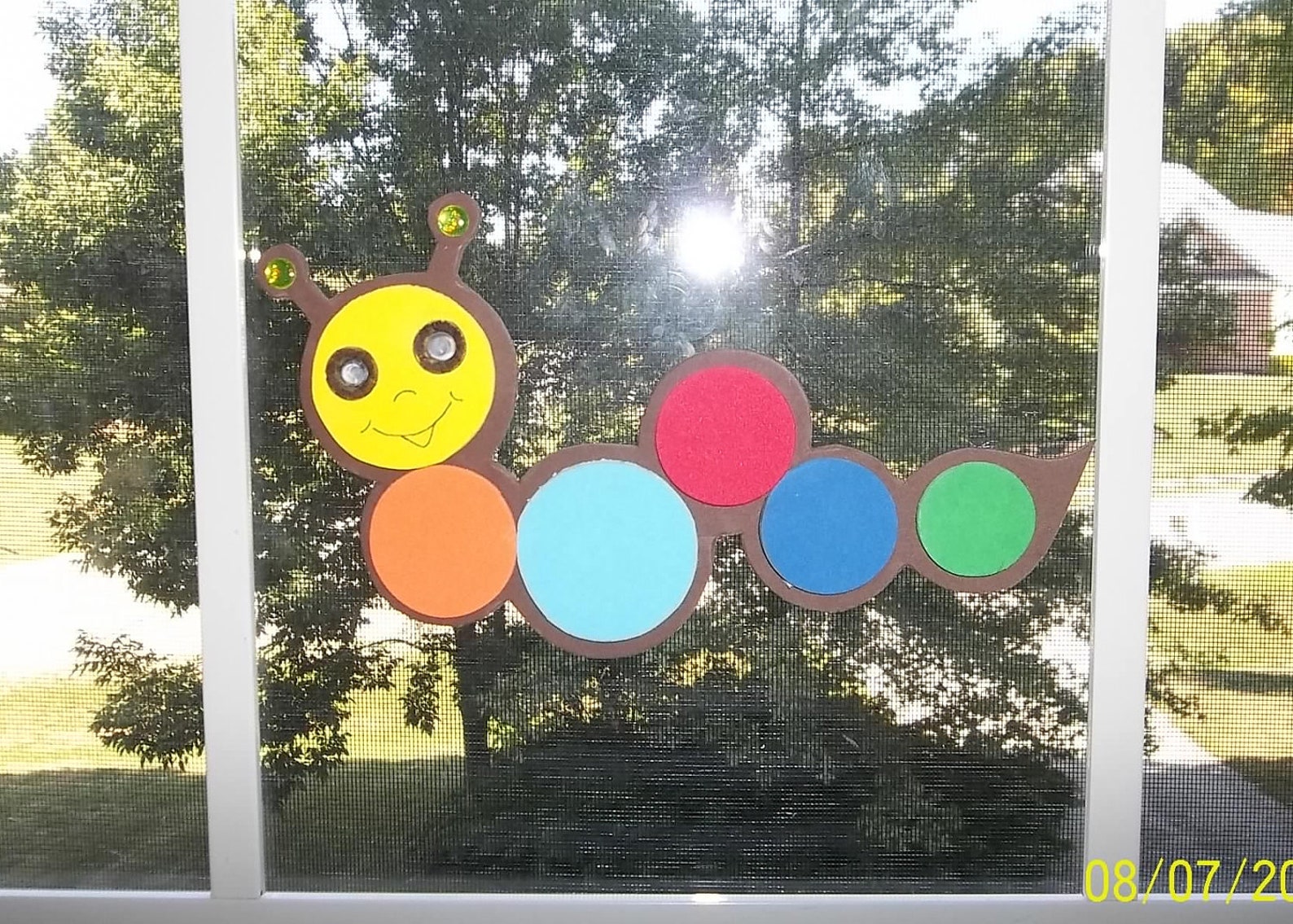 CATERPILLAR Window Cling Craft Kit Etsy